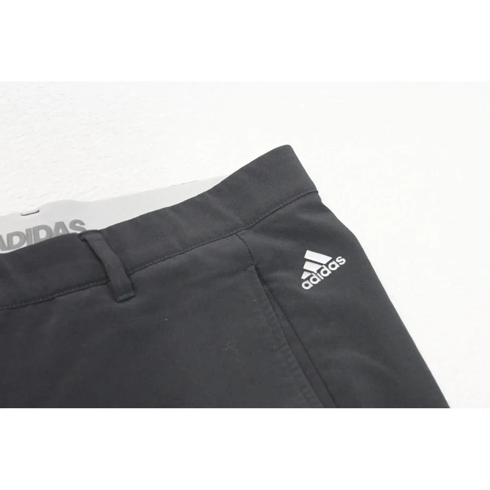 Adidas Golf Shorts‎ Mens 34 Black Excellent Performance Athletic Flat Front